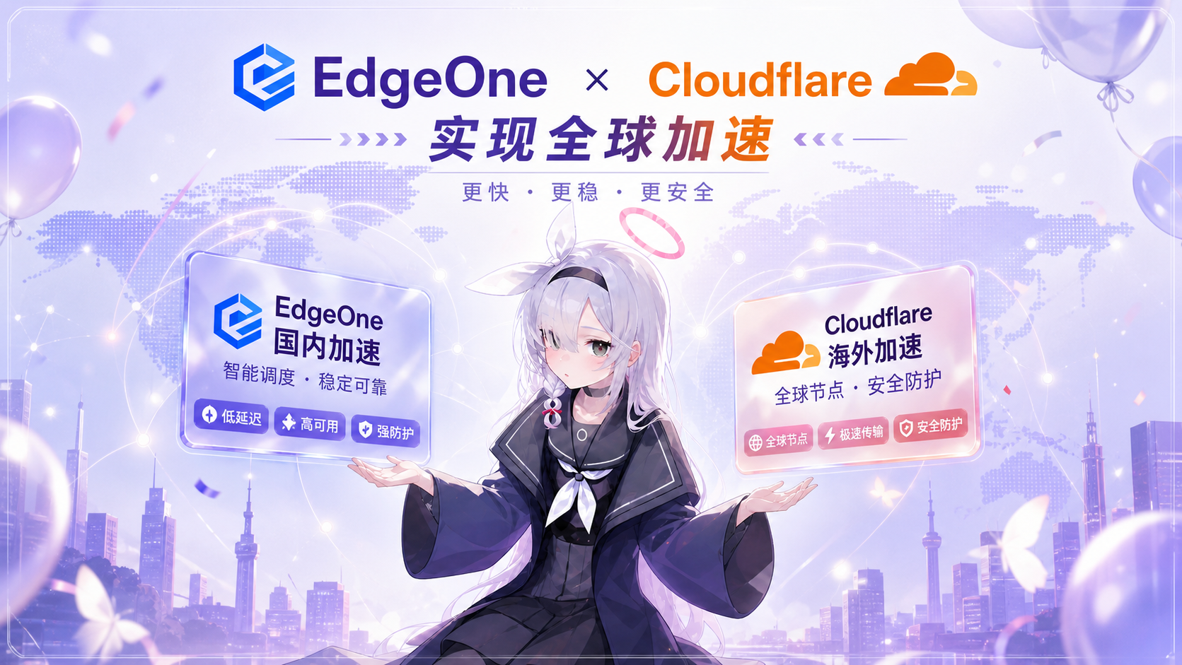 国内 EdgeOne、海外 Cloudflare：配置全球分流来加速 R2 存储桶